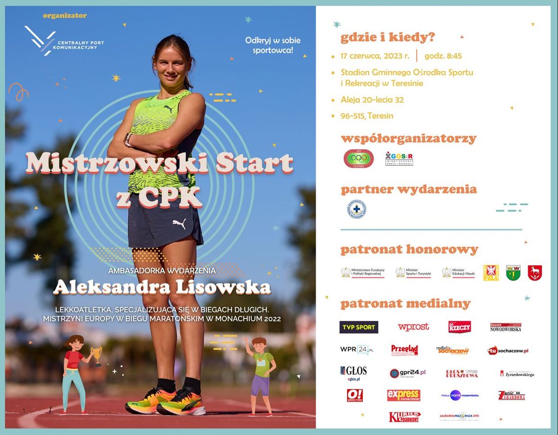 Mistrzyni Europy w maratonie Aleksandra Lisowska ambasadorką „Mistrzowskiego Startu z CPK”