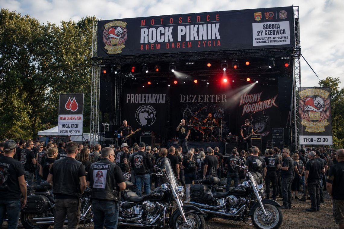 Motoserce Rock Piknik 2026. Proletaryat, Dezerter i Nocny Kochanek zagrają w Pruszkowie Motoserce Rock Piknik 2026. Proletaryat, Dezerter i Nocny Kochanek zagrają w Pruszkowie