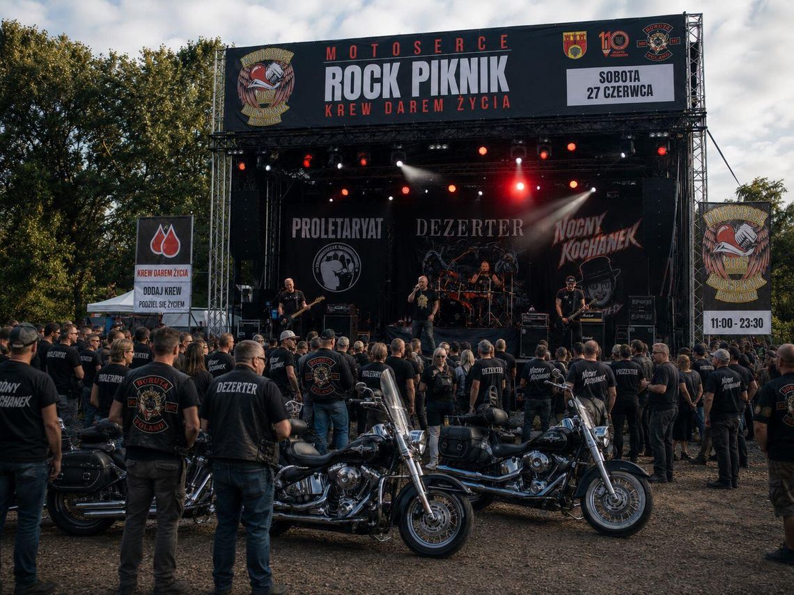 Motoserce Rock Piknik 2026. Proletaryat, Dezerter i Nocny Kochanek zagrają w Pruszkowie Motoserce Rock Piknik 2026. Proletaryat, Dezerter i Nocny Kochanek zagrają w Pruszkowie