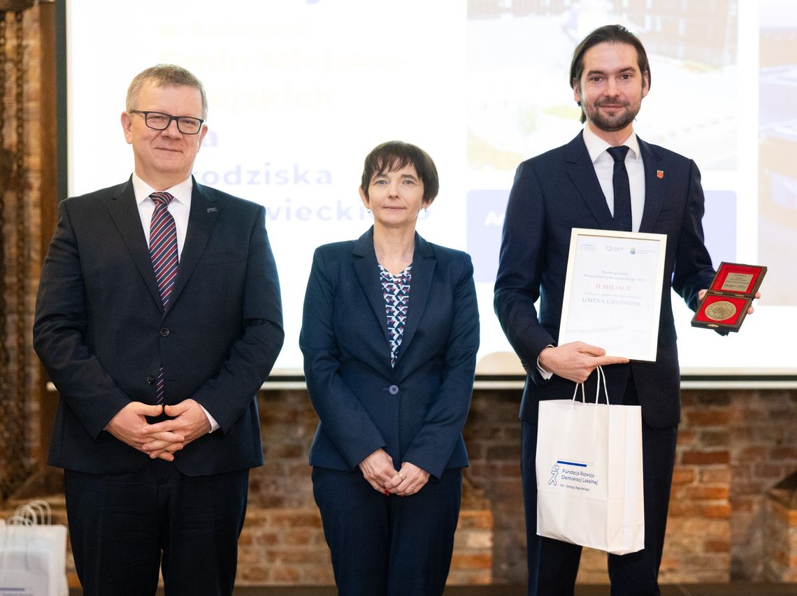 Nagrodę odebrał zastępca burmistrza Grodziska Mazowieckiego Tomasz Krupski