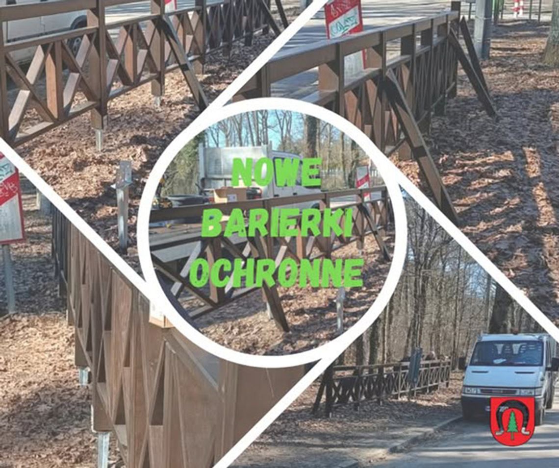 Nowe barierki przy stacji Podkowa Zachodnia WKD. Miasto chce powstrzymać parkowanie na trawniku