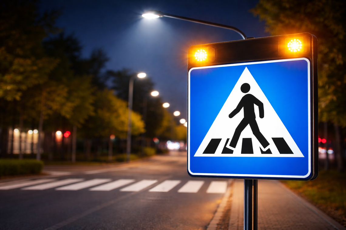 Nowe doświetlenia przejść w powiecie pruszkowskim. 21 lokalizacji poprawi bezpieczeństwo