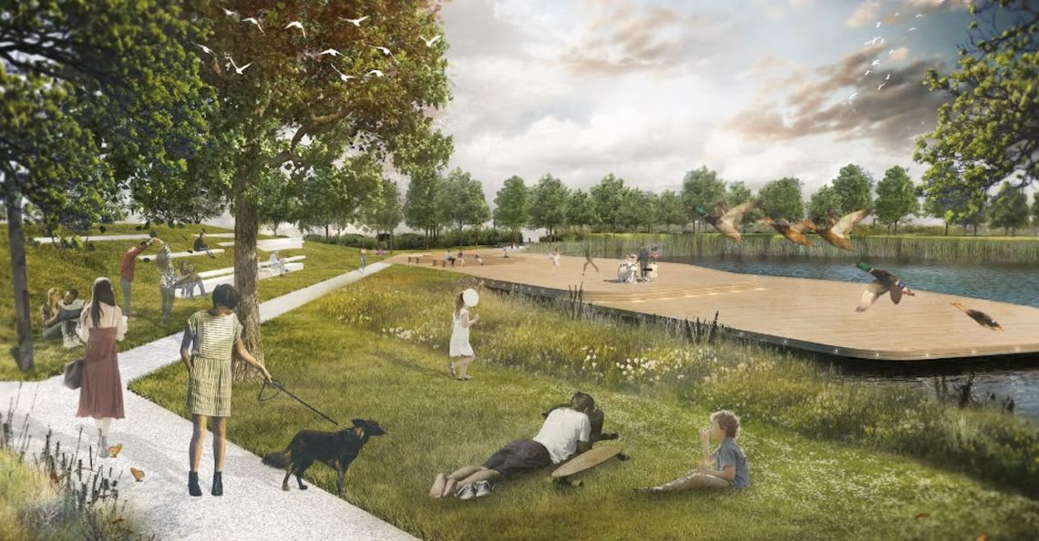 Nowy park w powiecie grodziskim. Pokazano wizualizacje