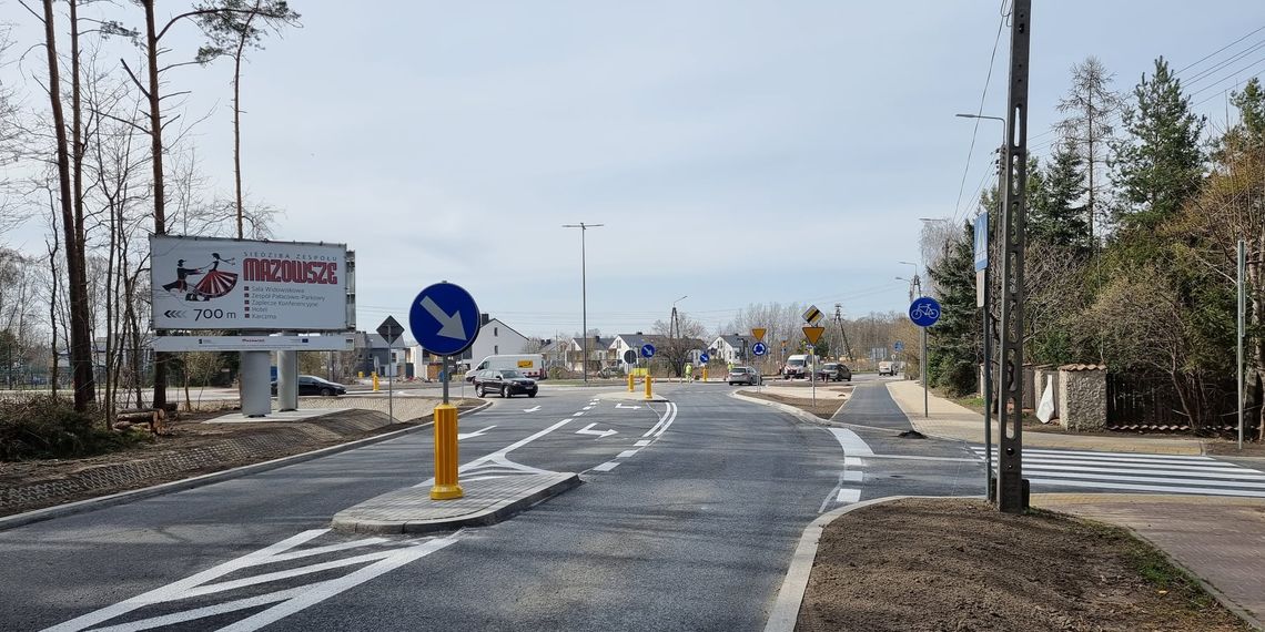 Ostatnie działania przy budowie ronda w Otrębusach