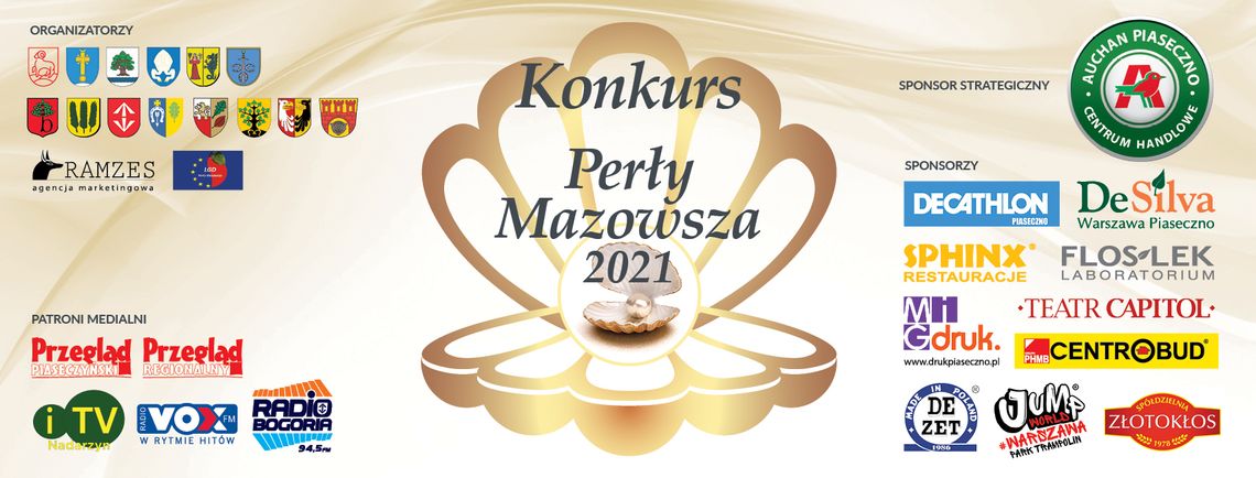 Pierwsze wyniki cząstkowe konkursu Perły Mazowsza 2021