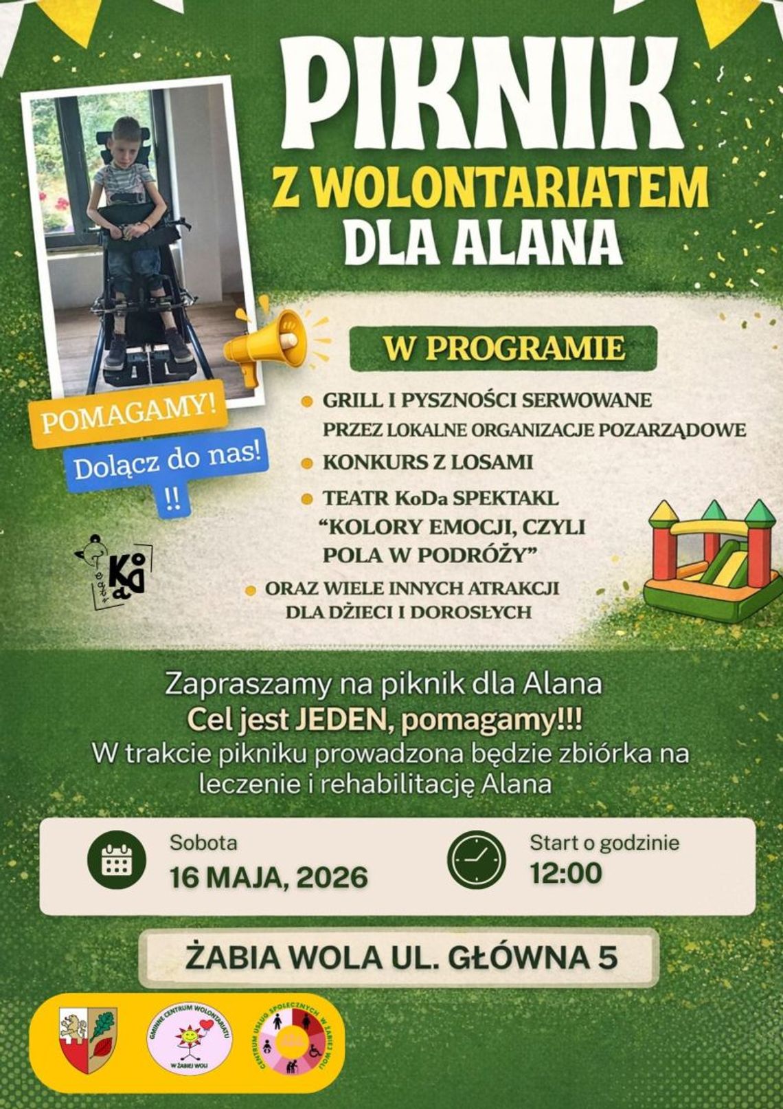 Piknik charytatywny dla Alana w Żabiej Woli Piknik charytatywny dla Alana w Żabiej Woli