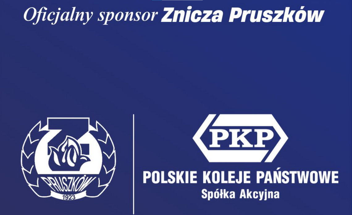 PKP nowym sponsorem Znicza Pruszków. Kontrowersje wokół sponsoringu przez spółki Skarbu Państwa
