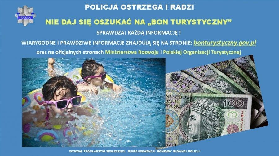 Policja ostrzega: nowe oszustwa "na bon turystyczny"