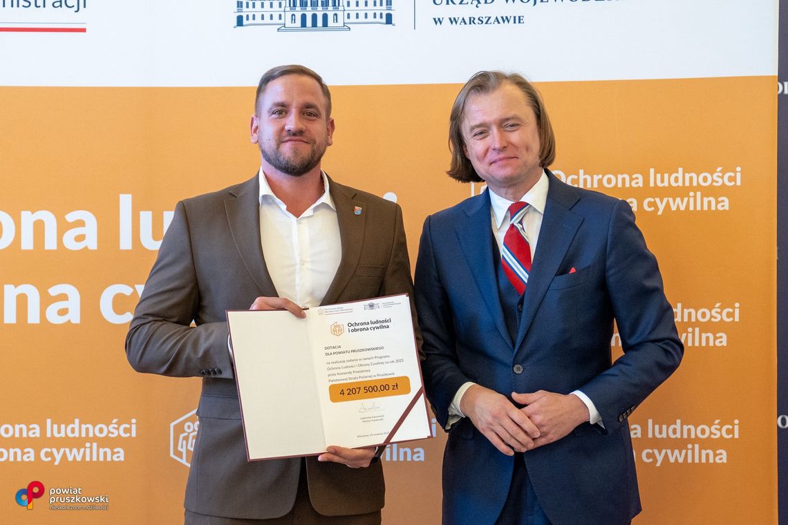 Ponad 4,2 mln zł dla strażaków w Pruszkowie – nowe wsparcie na sprzęt i modernizację PSP