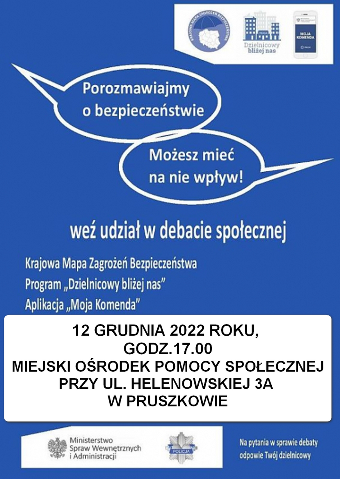 Porozmawiajmy o bezpieczeństwie naszych miastach