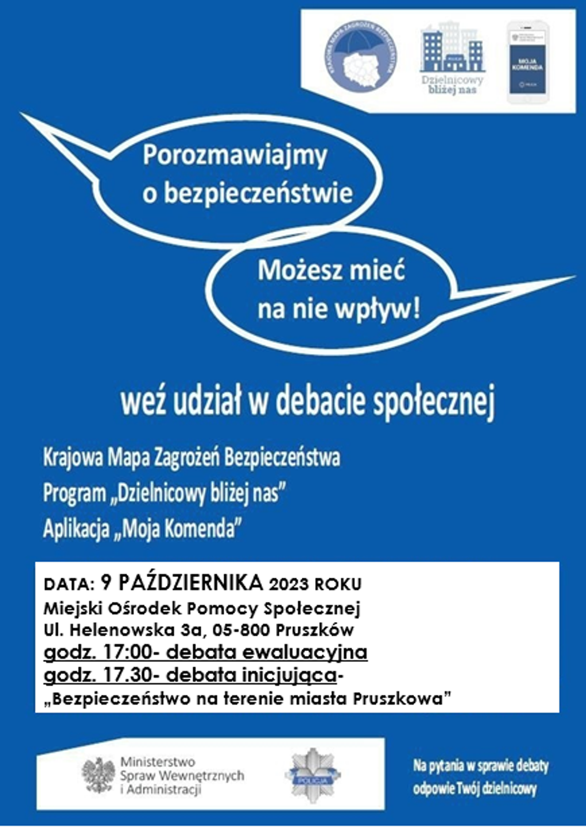 Porozmawiamy o bezpieczeństwie - możesz mieć na nie wpływ