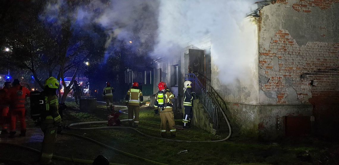 Pożar przy ulicy 3-Maja w Pruszkowie
