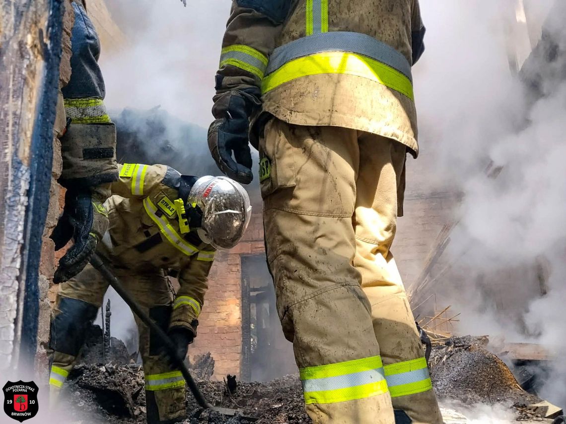 Pożar zabytkowej willi w Komorowie. Zginęła 78-letnia kobieta