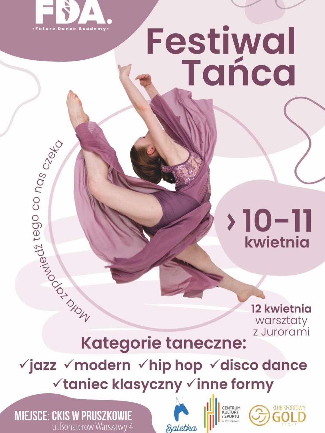 Pruszków stolicą tańca. Ogólnopolski Festiwal Tańca już w kwietniu w CKiS