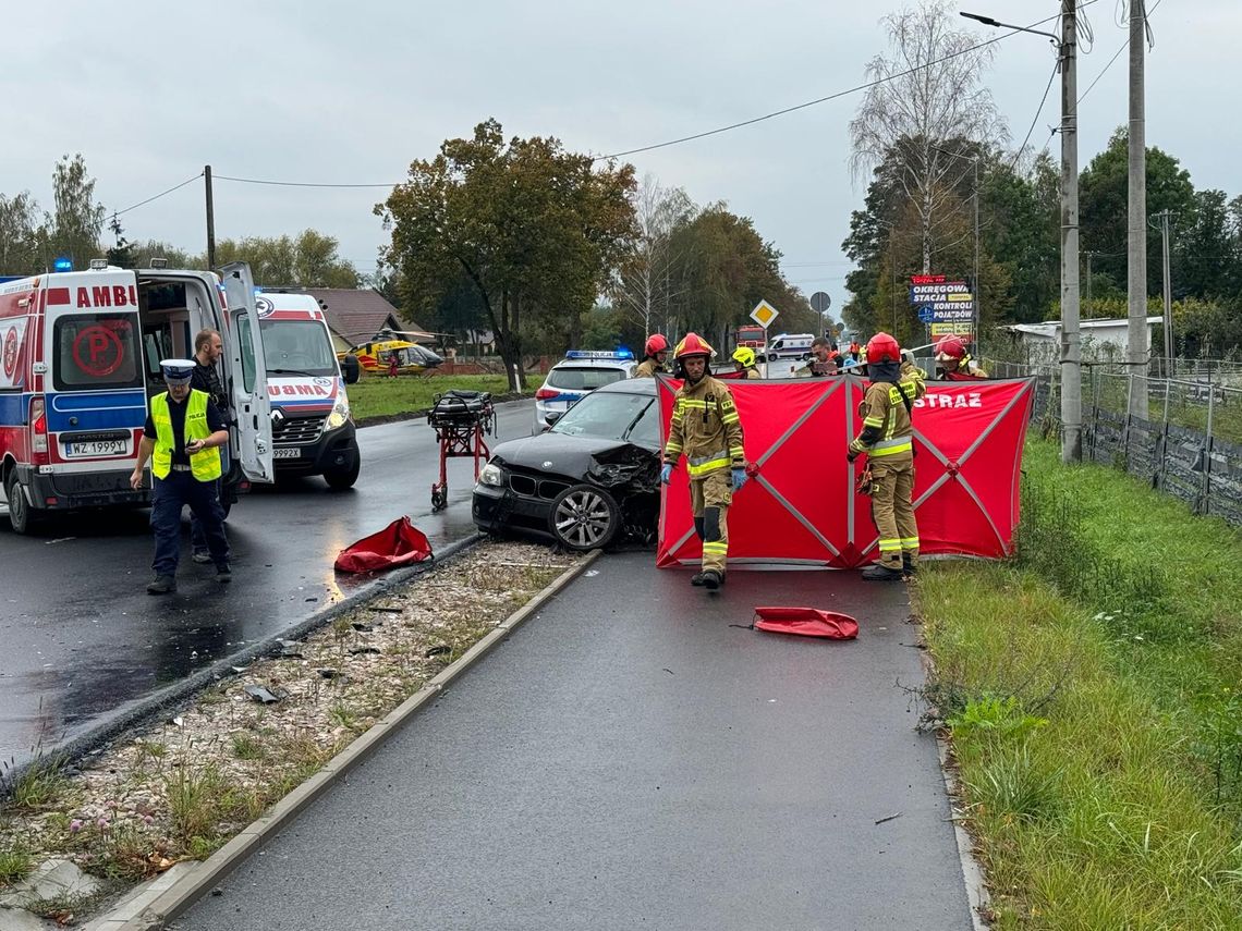 Śmiertelny wypadek niedaleko Grodziska Mazowieckiego