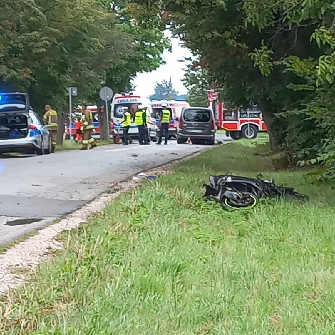 Śmiertelny wypadek przy miejscowości Milęcin