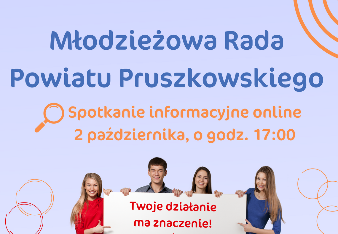 Spotkanie online na temat Młodzieżowej Rady Powiatu Pruszkowskiego