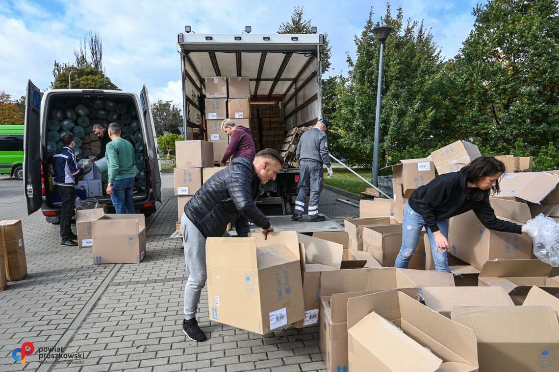 Udzielili wsparcia potrzebującym mieszkańcom ukraińskiego Hostomela