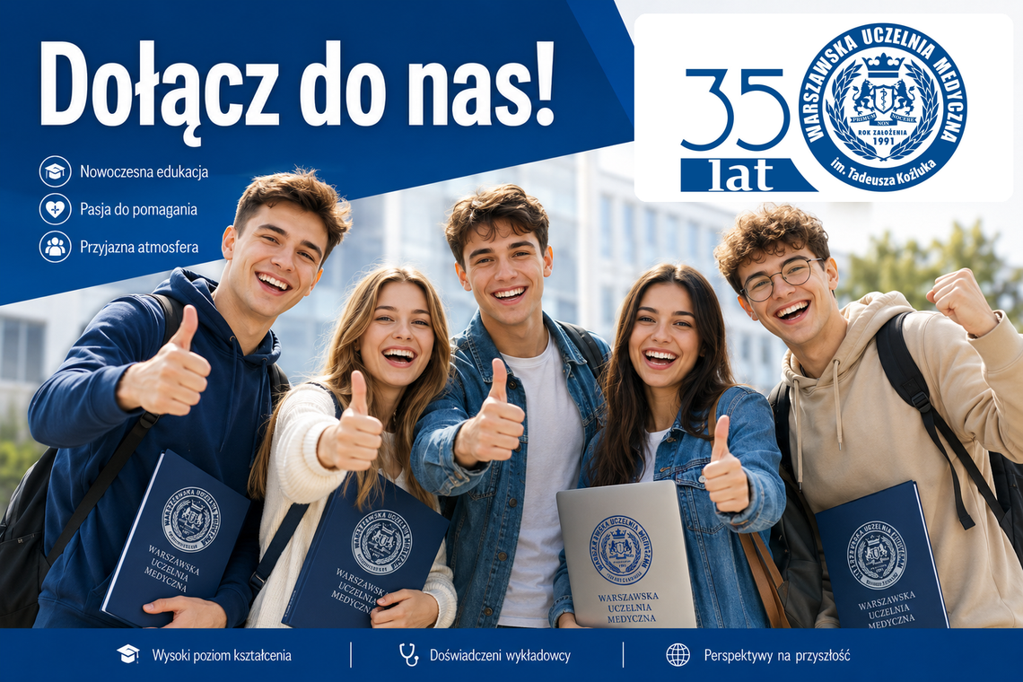 Wiedza, praktyka, profesjonalizm. Rekrutacja w Warszawskiej Uczelni Medycznej do końca września! Wiedza, praktyka, profesjonalizm. Rekrutacja w Warszawskiej Uczelni Medycznej do końca września!