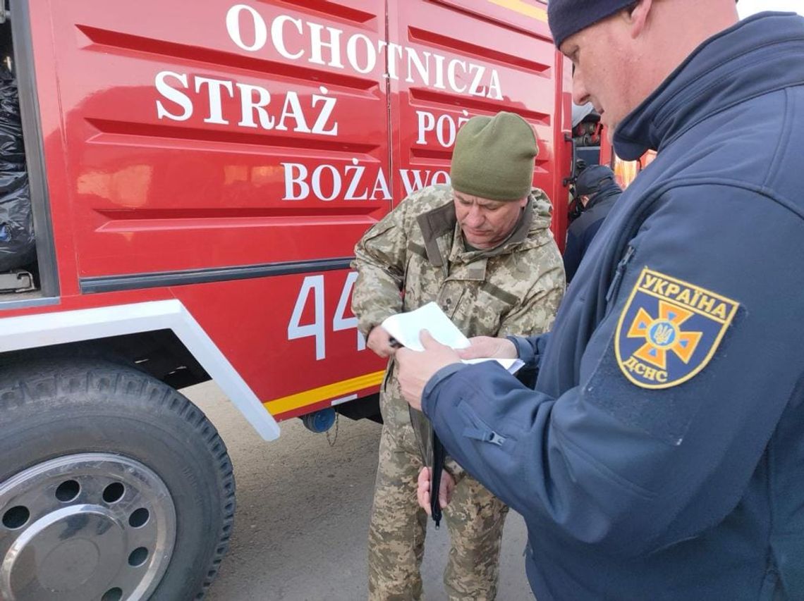 Wóz strażacki z Bożej Woli dotarł do Ukrainy