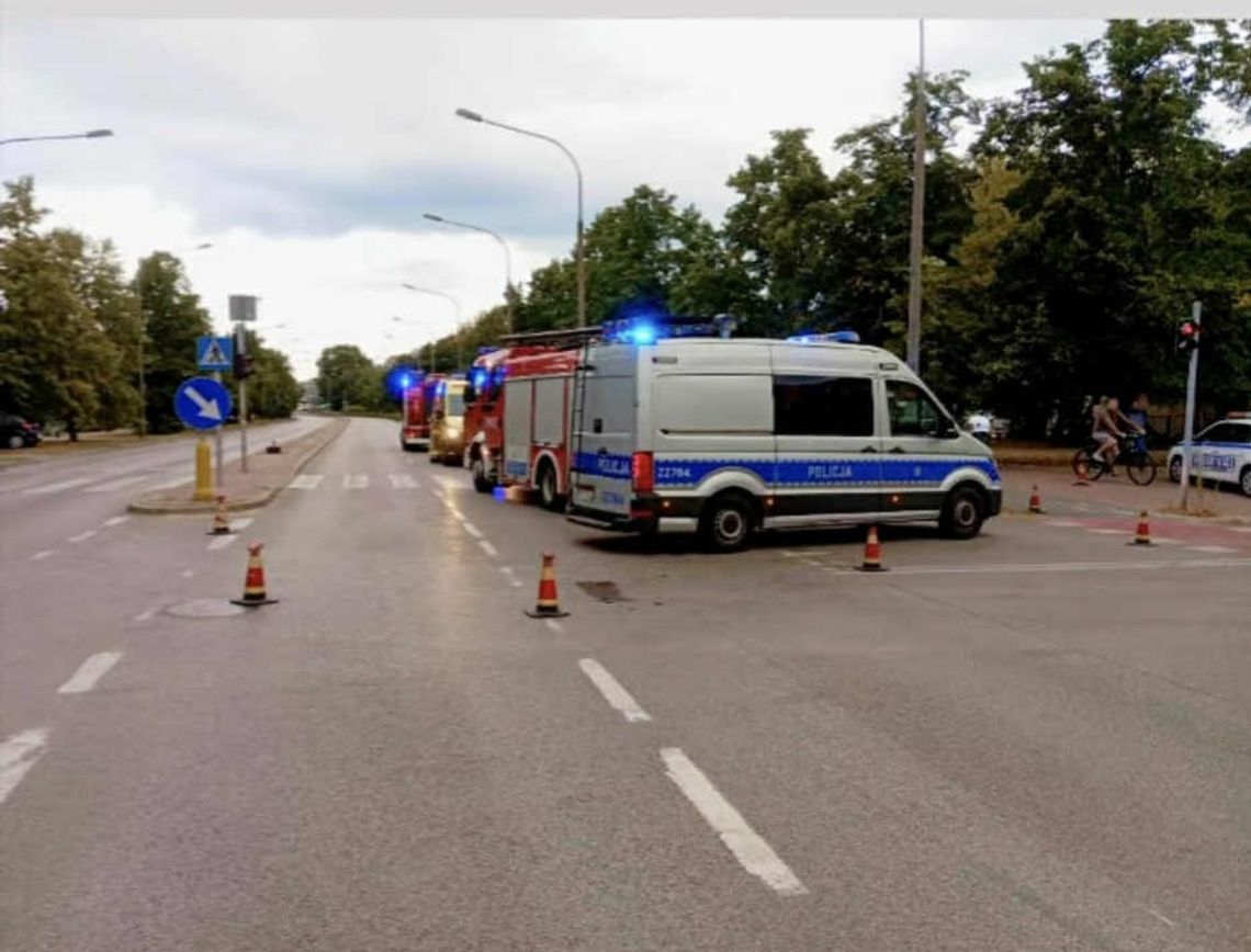 Wypadek w Piastowie! Motocyklista w szpitalu