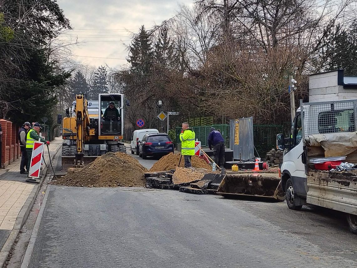 Zamknięta ul. Cicha w Grodzisku. Są wyznaczone objazdy