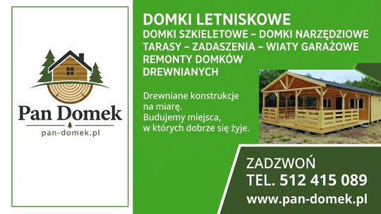 DOMKI LETNISKOWE, SZKIELETOWE, NARZĘDZIOWE, TARASY, ZADASZENIA, WIATY GARAŻOWE