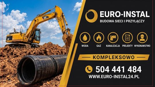EURO-INSTAL:  BUDOWA SIECI I PRZYŁĄCZY (woda, gaz, kanalizacja, projekty, wykonawstwo)
