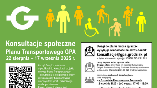 Konsultacje społeczne Planu Transportowego GPA