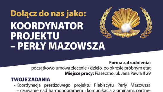 KOORDYNATOR PROJEKTU – PERŁY MAZOWSZA