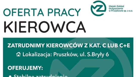 OFERTA PRACY KIEROWCA