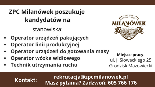 Poszukujemy Operatorów urządzeń