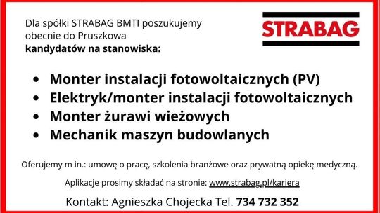 STRABAG BMTI POSZUKUJE OSÓB DO PRACY