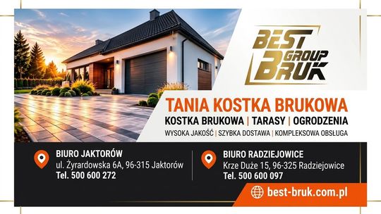 TANIA KOSTKA BRUKOWA, TARASY, OGRODZENIA