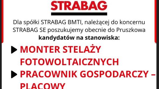 Zatrudnimy do Pruszkowa: Monter stelaży fotowoltaicznych, Pracownik gospodarczy