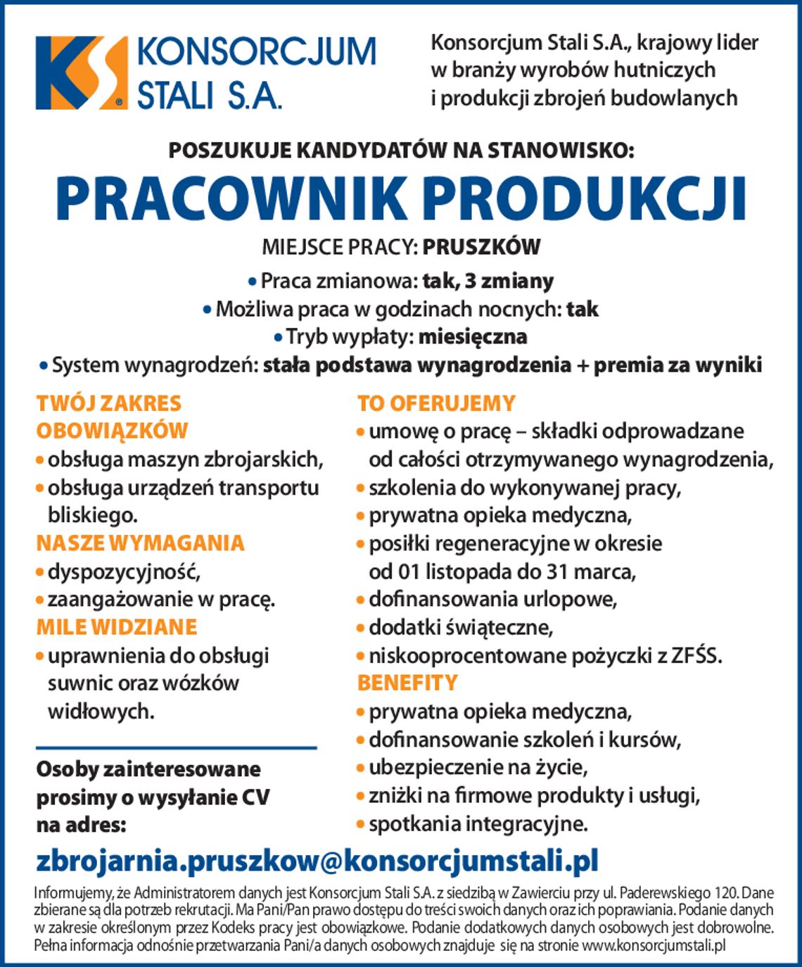 Pracownika Produkcji