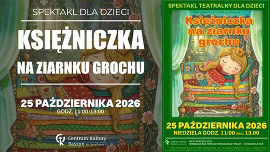 Bajka dla dzieci "Księzniczka na ziarnku grochu"