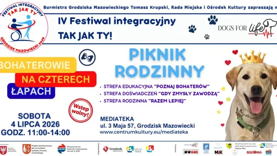 Festiwal Tak Jak Ty – Piknik Rodzinny „Bohaterowie na Czterech Łapach”