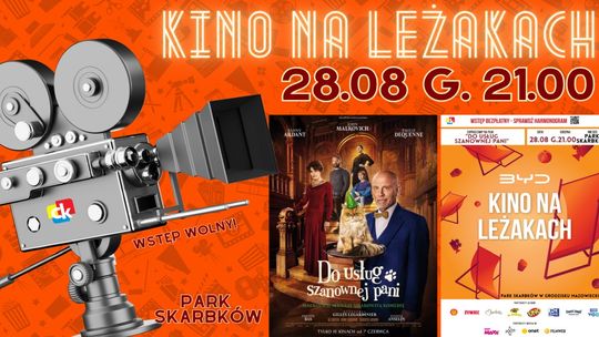 KINO NA LEŻAKACH w Parku Skarbków – „Do usług szanownej Pani” KINO NA LEŻAKACH w Parku Skarbków – „Do usług szanownej Pani”