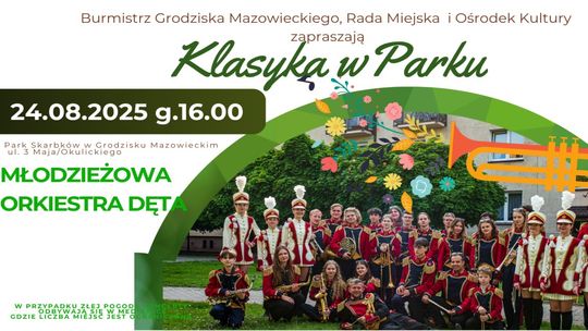 Koncert Młodzieżowej Orkiestry Dętej - Klasyka w Parku Koncert Młodzieżowej Orkiestry Dętej - Klasyka w Parku