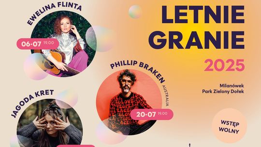 Letnie Granie w Milanówku 2025 - koncert JAGODY KRET Letnie Granie w Milanówku 2025 - koncert JAGODY KRET
