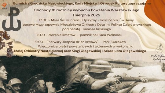 Obchody 81 rocznicy wybuchu Powstania Warszawskiego i koncert w Grodzisku Mazowieckim Obchody 81 rocznicy wybuchu Powstania Warszawskiego i koncert w Grodzisku Mazowieckim