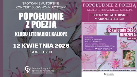 Popołudnie z Poezją Kaliope