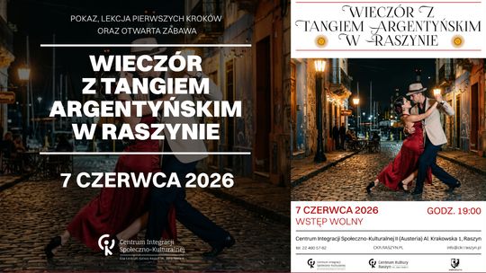 Wieczór z Tangiem Argentyńskim w Raszynie