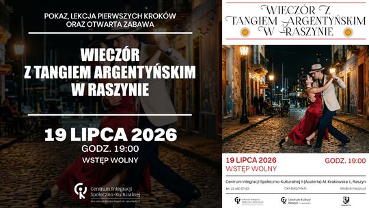 Wieczór z Tangiem Argentyńskim w Raszynie