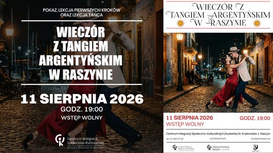 Wieczór z Tangiem Argentyńskim w Raszynie