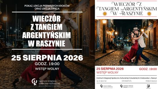 Wieczór z Tangiem Argentyńskim w Raszynie