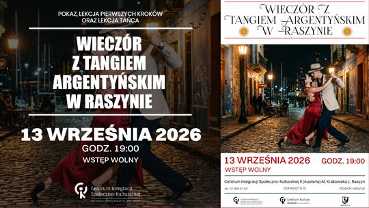Wieczór z Tangiem Argentyńskim w Raszynie