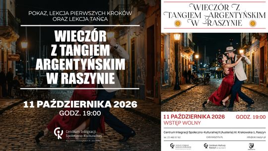 Wieczór z Tangiem Argentyńskim w Raszynie