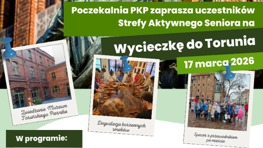 Wycieczka do Torunia dla seniorów